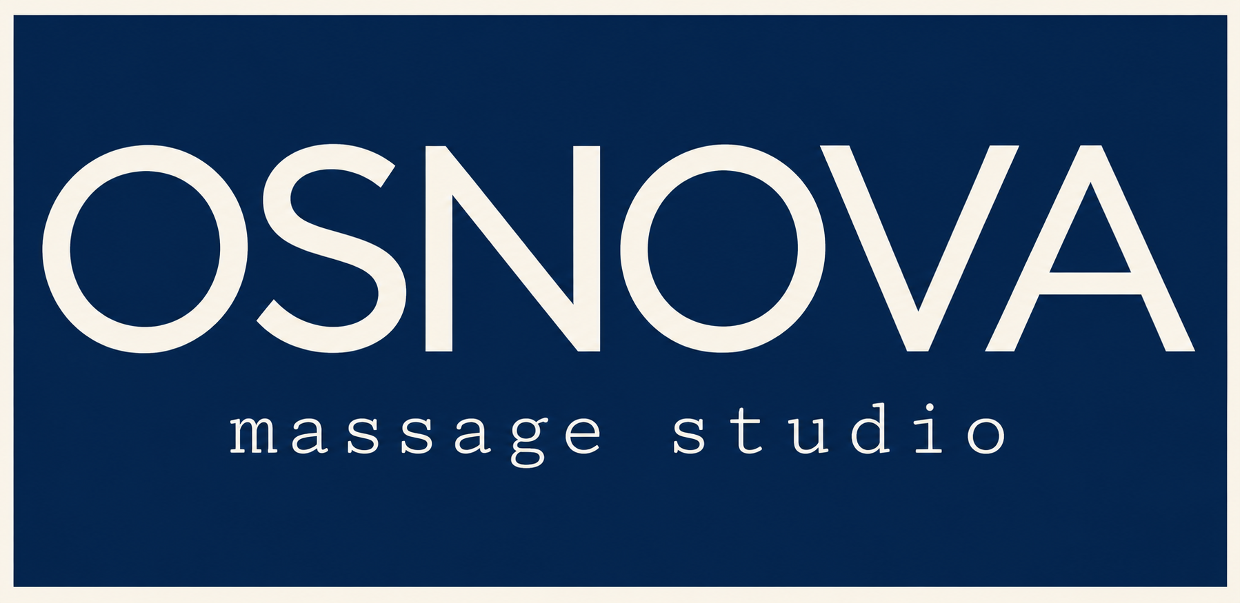OSNOVA massage studio